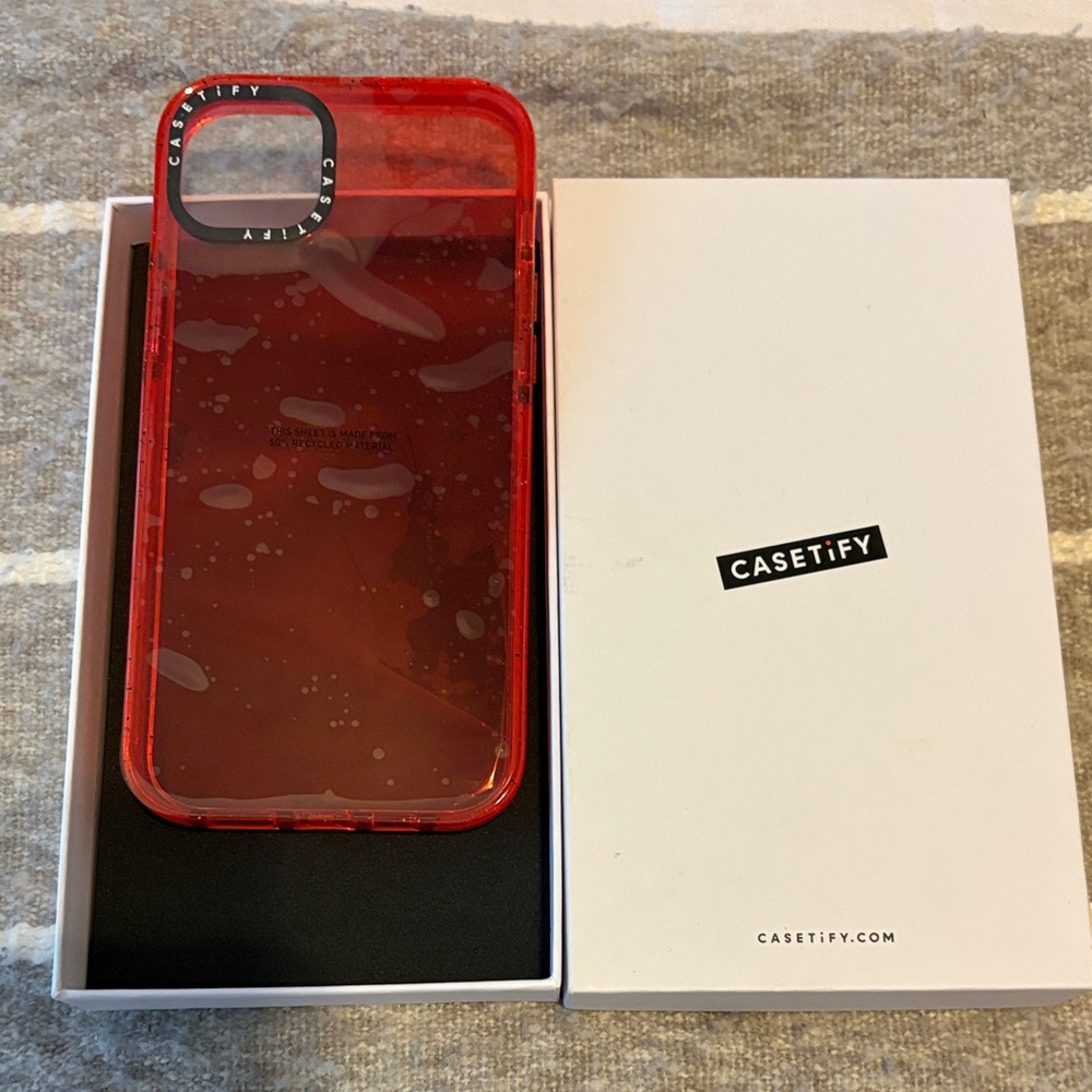 Casetify Transparent Red Phone Case